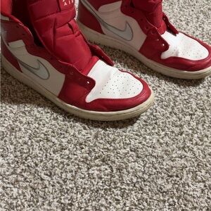 Nike Red and White Athletic Shoes